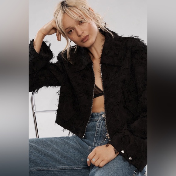 Anthropologie Jackets & Blazers - NWOT Cropped Textured Jacket